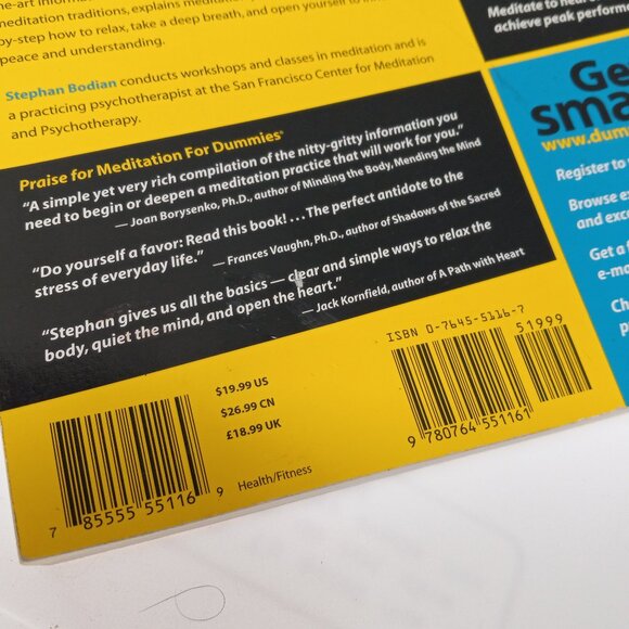 Meditation For Dummies The Easy Way To Relieve Stress & Enrich Your Life Book - Picture 5 of 5
